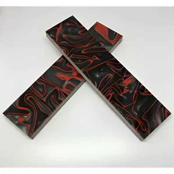 Kirinite Lava Flow Knife Scales - Set of 2 - Great for bushcraft skills, making hand made knifes etc Sized approx 150mm