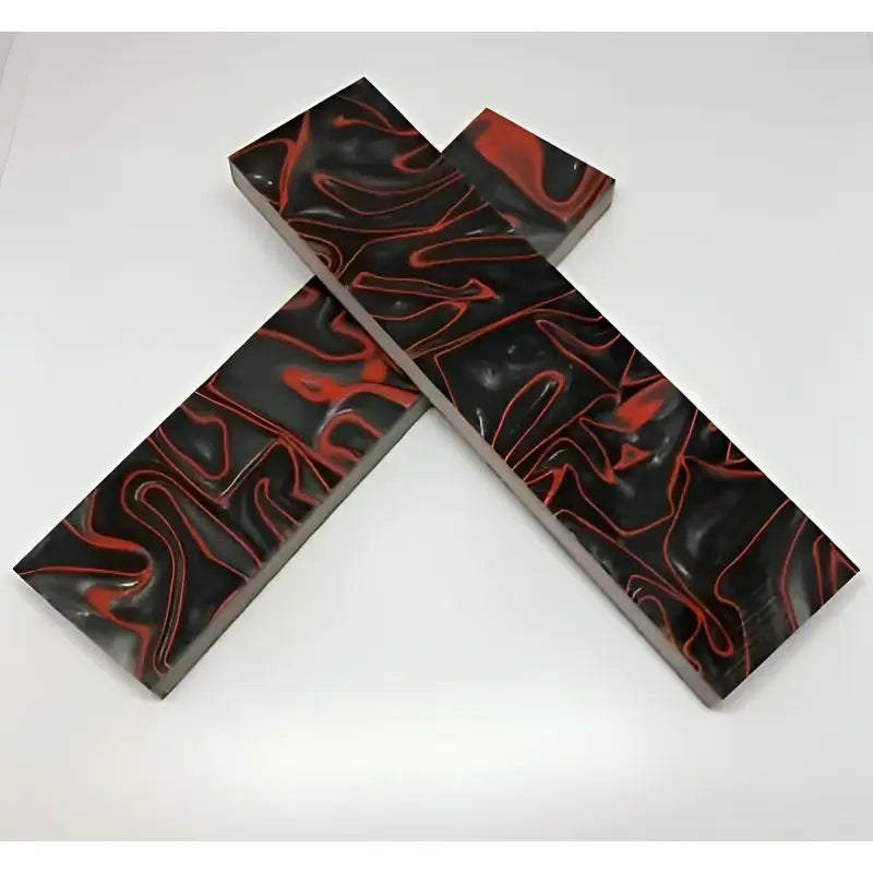 Kirinite Lava Flow Knife Scales - Set of 2 - Great for bushcraft skills, making hand made knifes etc Sized approx 150mm