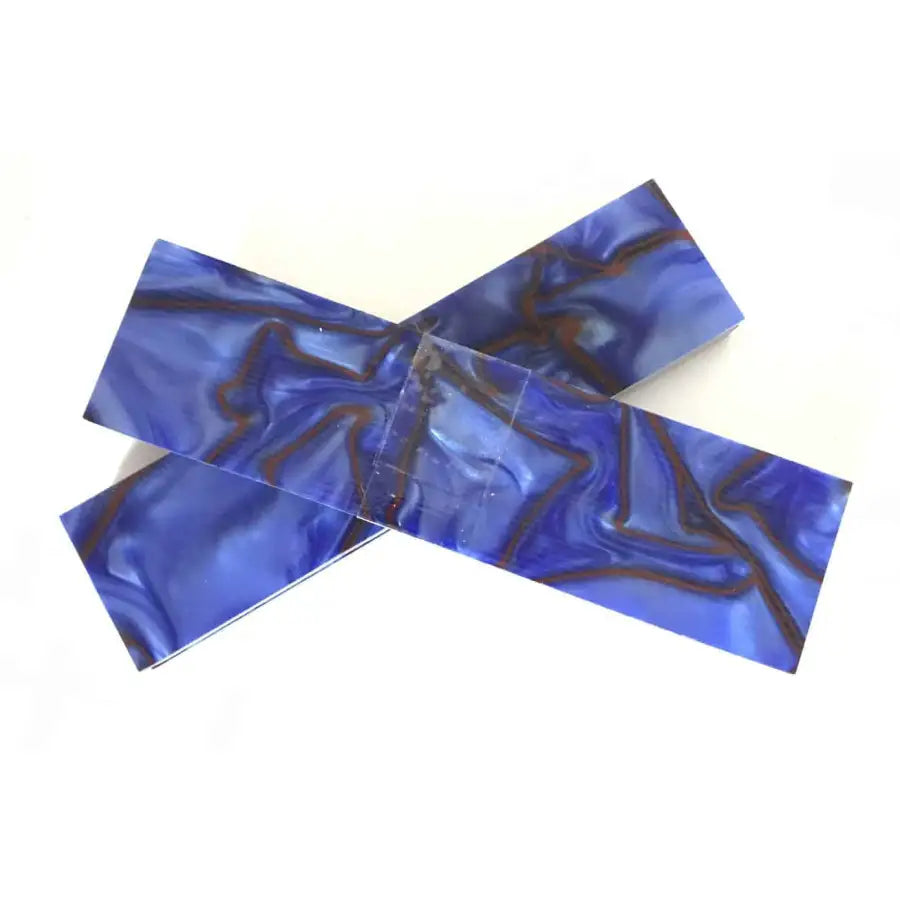 Kirinite Vivid Blue Knife Scales - Set of 2 - 6mm - Fast shipping
