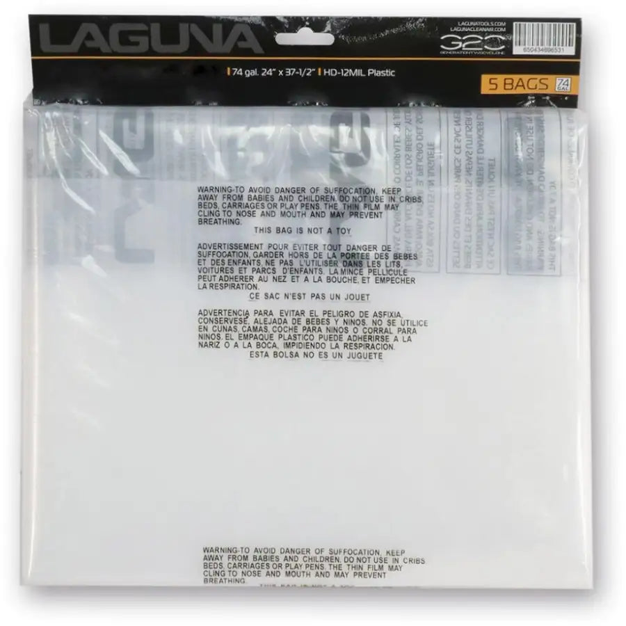 Laguna P/Flux replacement Plastic Bags (Pack 5) - Dust Extraction Accessories - Fast shipping