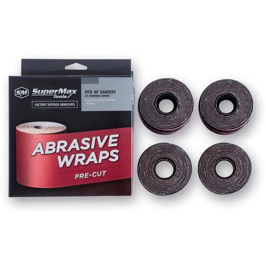 Laguna Sander Abrasive Wraps 180G Pack 4 - Sanding Accessories - Fast shipping