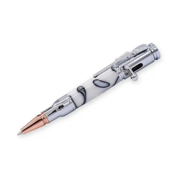 Mini Rifle Bolt Pen Kit - Chrome - Turning Kits This handy mini style pen kits is favourite for pocket or purse.