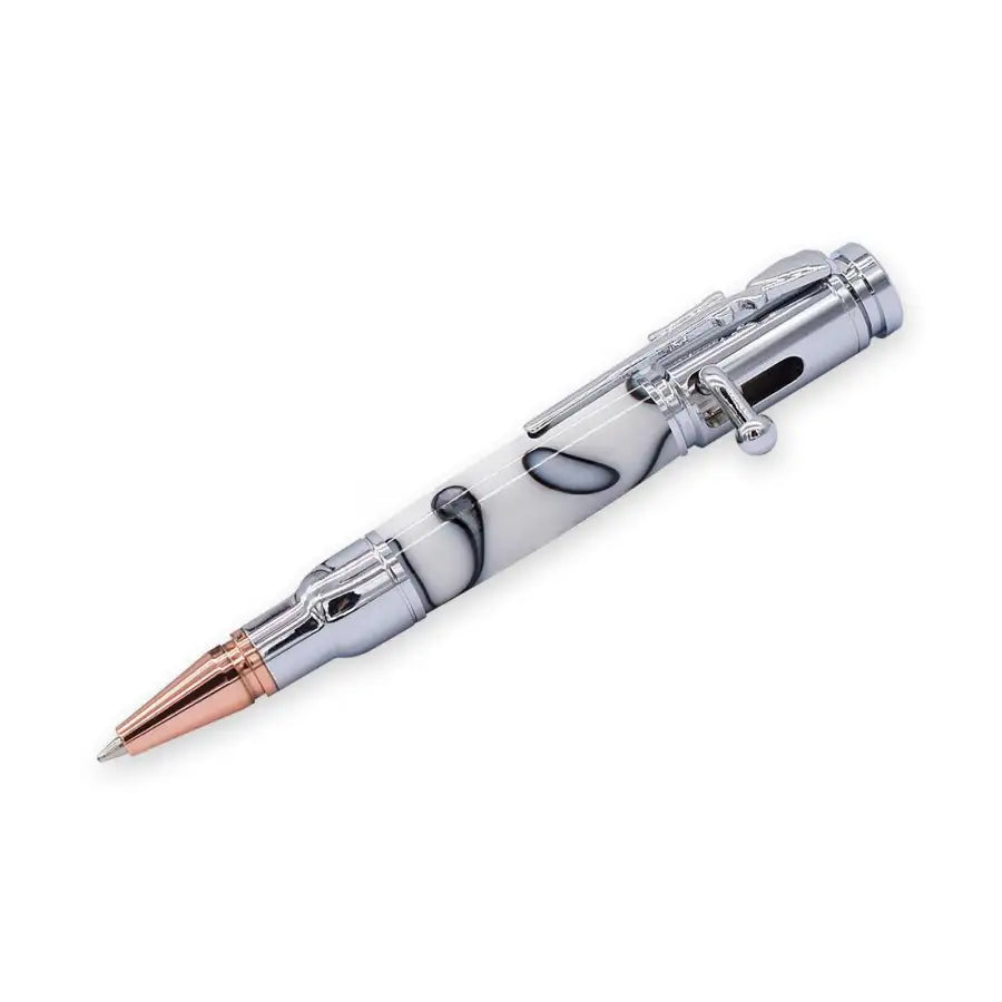 Mini Rifle Bolt Pen Kit - Chrome - Turning Kits - Fast shipping