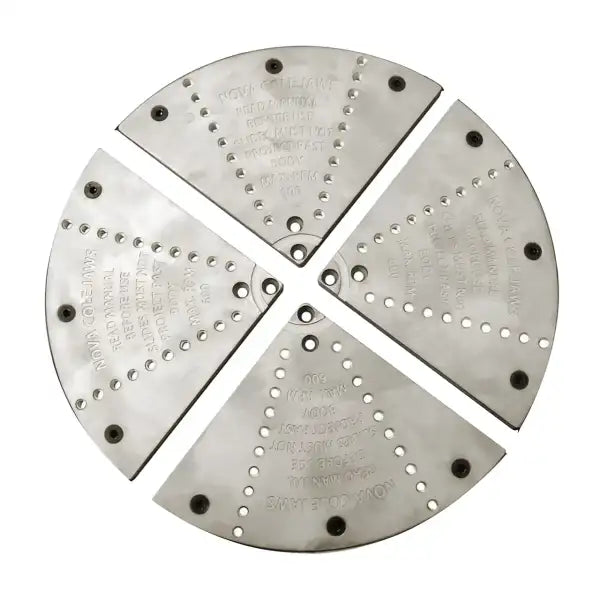 Nova Cole Jaws 12 inch (Large) - 304mm bowl diameter capacity. An accessory for NOVA Chucks, designed to expand