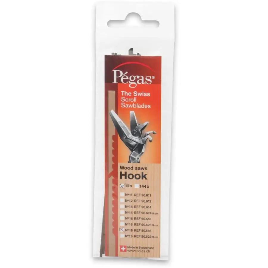 PEGAS NO.18 SUPER HOOK TOOTH 130 SCROLL SAW BLADE - Scroll Saw Blades - Fast shipping
