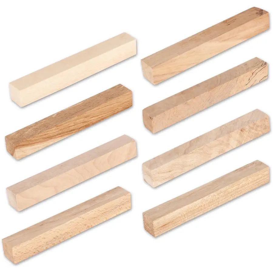 Pen Blanks - Mixed Native Hardwoods (8 Pack) - Fast shipping