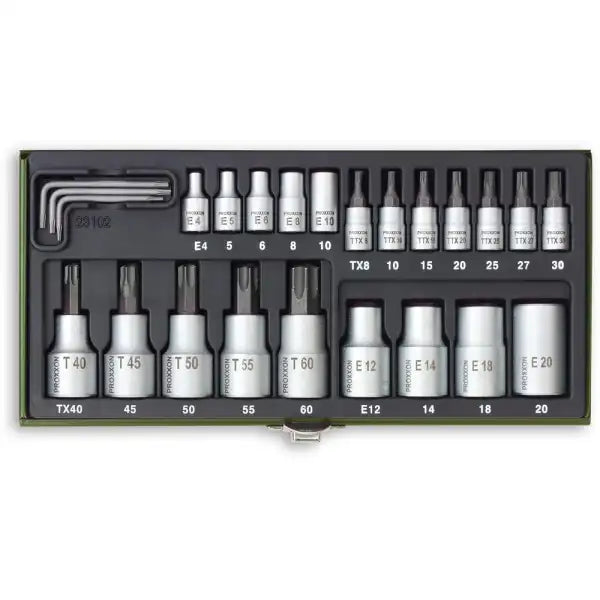 Proxxon 24 Pc Torx Socket Set For 1/4’’ Drive - Hand Tools