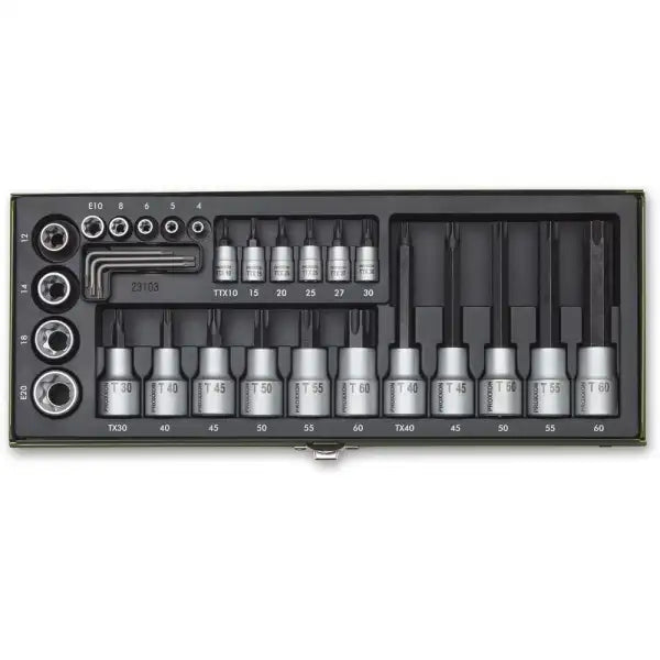 Proxxon 29 Piece Specialty TX Socket & Bit Set