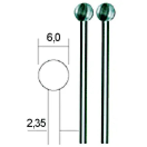 Proxxon High Speed Steel Cutters 6 mm (2 Pack) - For non-ferrous metals, plastic, Wolfram vanadium milling bits