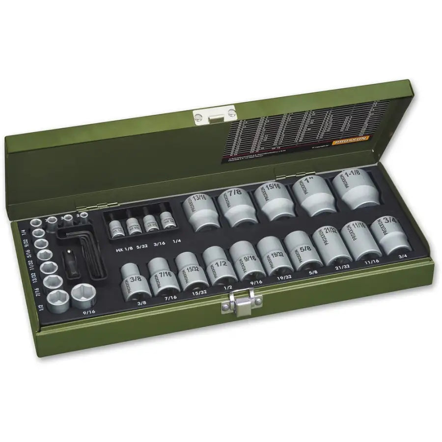 Proxxon Industrial 36 Piece Imperial Socket & Bit Set - Fast shipping