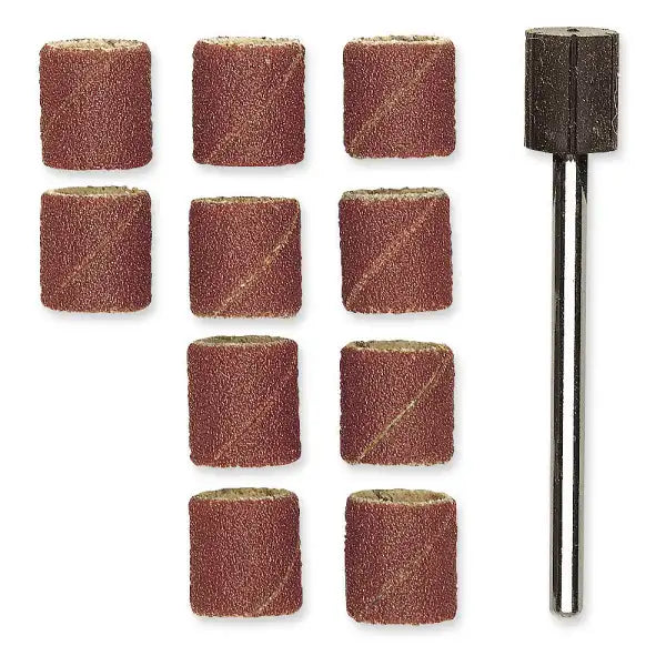 Proxxon Sanding Drum 120G (10 Pack) + Mandrel 28978