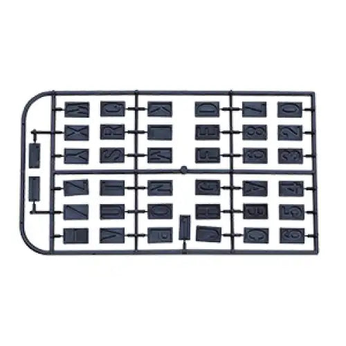 Proxxon Set Of Letters & Figures For GE70 Engraver - Stencil set for engraving device GE 20 A - Z, incl. hyphen, full