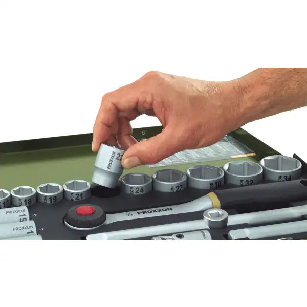 Proxxon Socket Set For 1/2’’ Drive - 29 Pieces - Hand Tools 29-piece socket set for powerful mechanical work. With 1