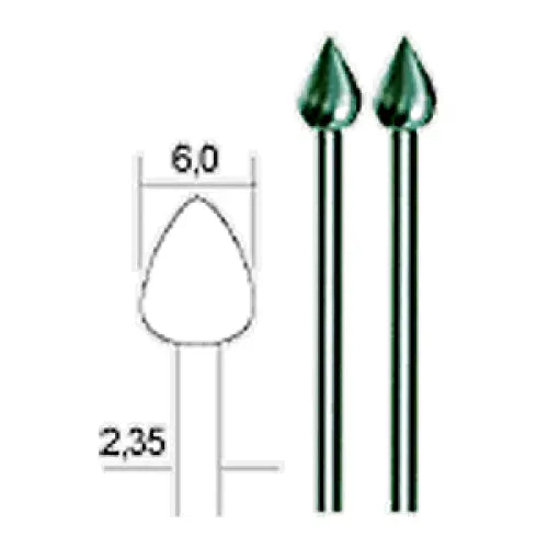 Proxxon Wolfram vanadium milling bits HSS Cutters 6 mm (2 Pack) - Fast shipping