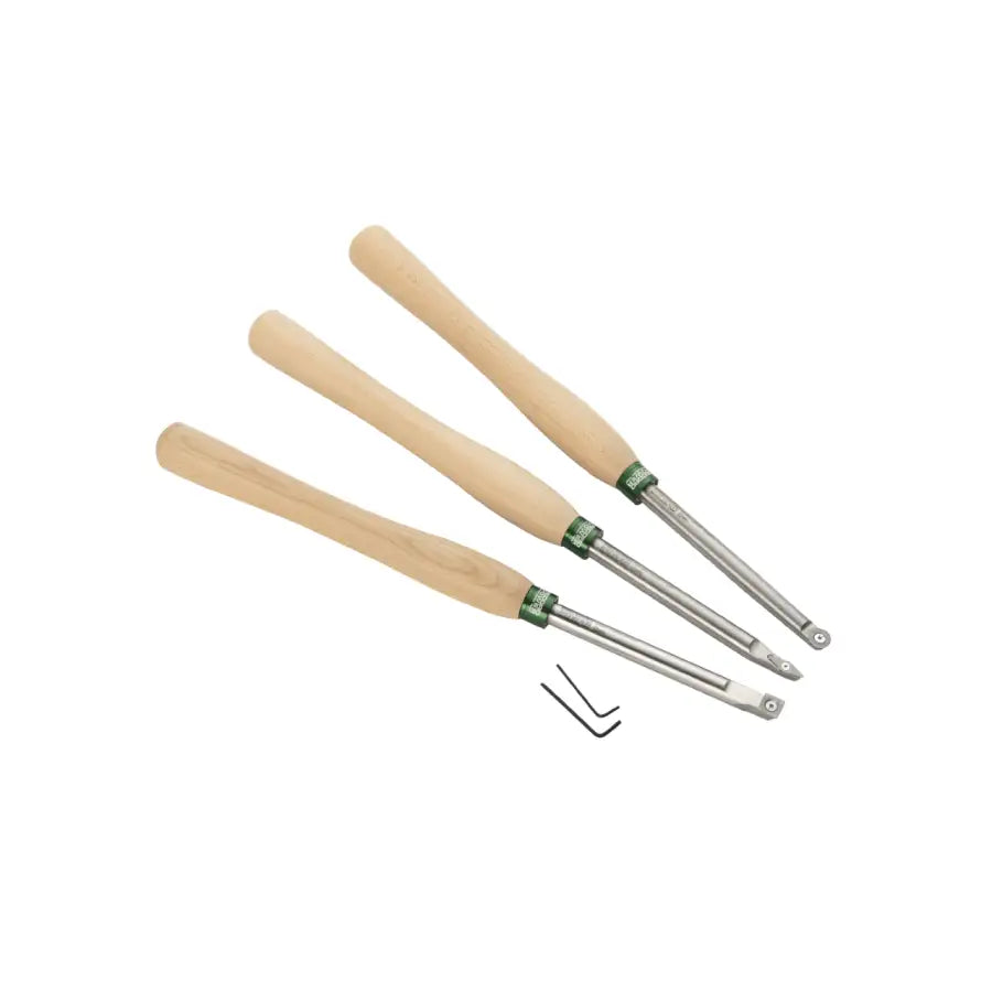 Record Power ProComfort Carbide Tipped Turning Tool Set of 3 - Woodturning Tools - Fast shipping
