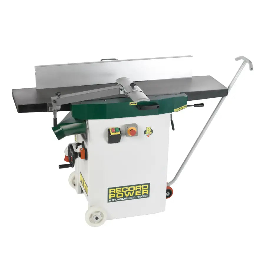 Record Power PT310 Heavy Duty Planer Thicknesser 230v With Spiral Cutter Block and Wheel Kit - PT310-HB/UK1 - Fast