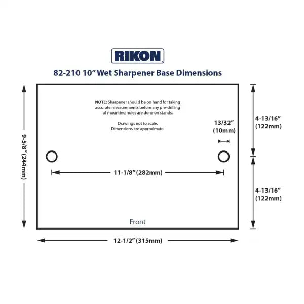 Rikon 10″ Wet Sharpener 230-240V 50Hz 1Ph - Sharpening System 10” WET SHARPENER 82-210 with variable speed motor puts