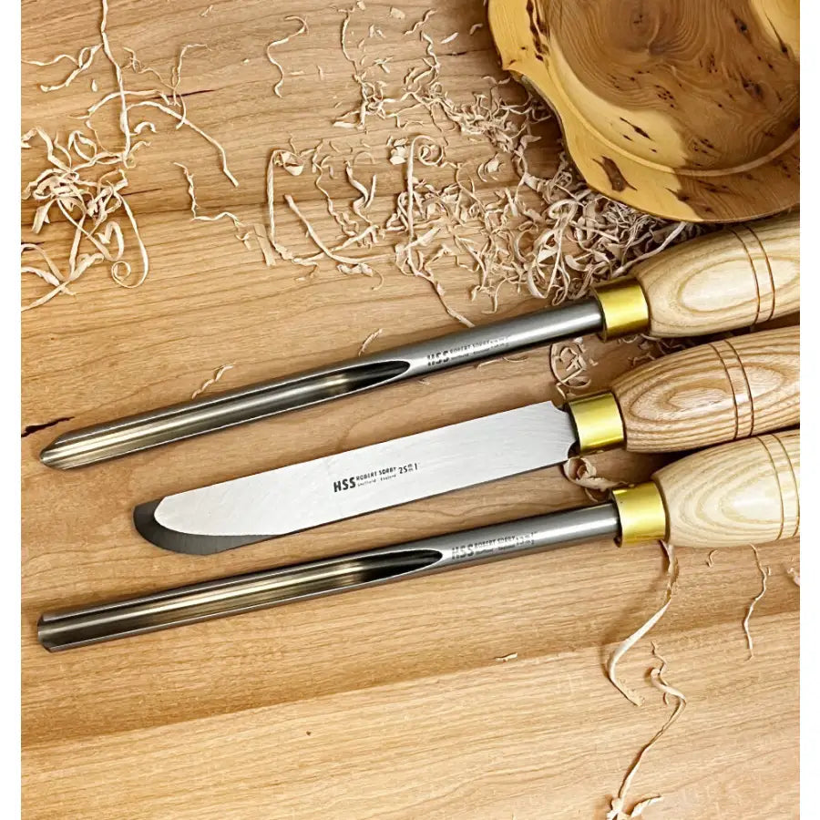 Robert Sorby 1/2’’ Three Piece Bowl Turning Set (84HS) - Woodturning Tools - Fast shipping