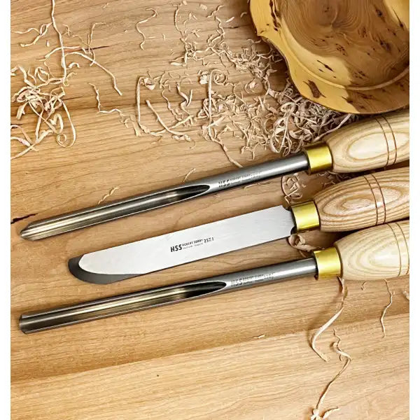 Robert Sorby 1/2’’ Three Piece Bowl Turning Set (84HS) - Woodturning Tools The NEW 1 / 2″ Piece bowl turning set