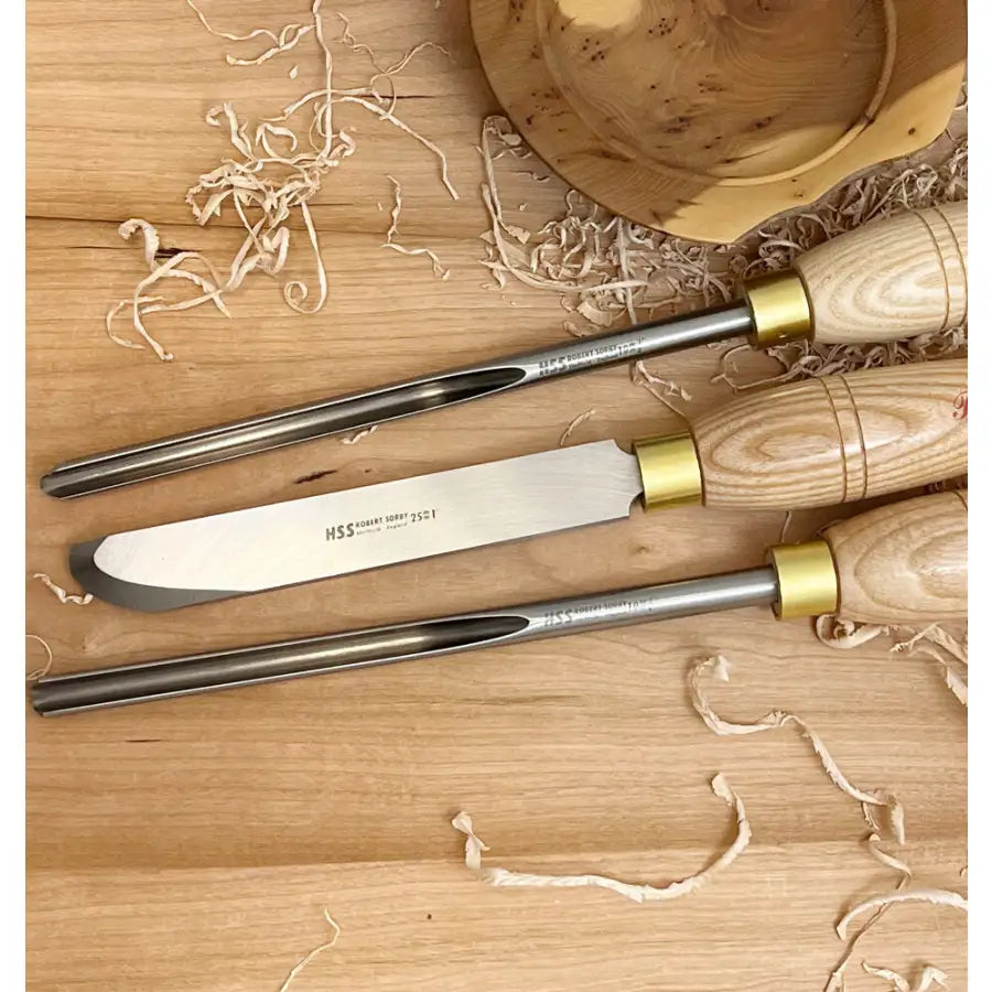 Robert Sorby 3/8’’ Three Piece Bowl Turning Set (84HS) - Woodturning Tools - Fast shipping