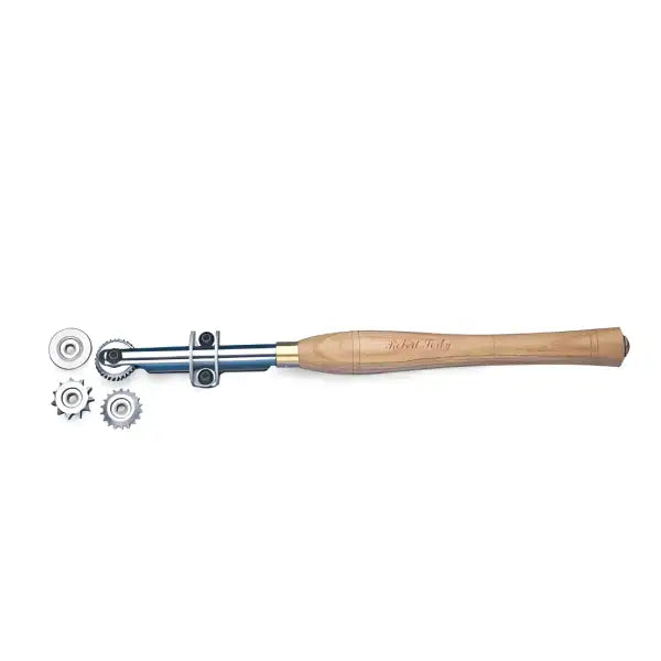 Robert Sorby Spiralling & Texturing Tool System with 4 cutters - Tools is perfect for The creating barley twists,