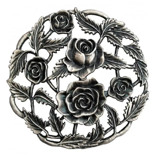Roses - Decorative Pewter Lid (Potpourri) - Fast shipping