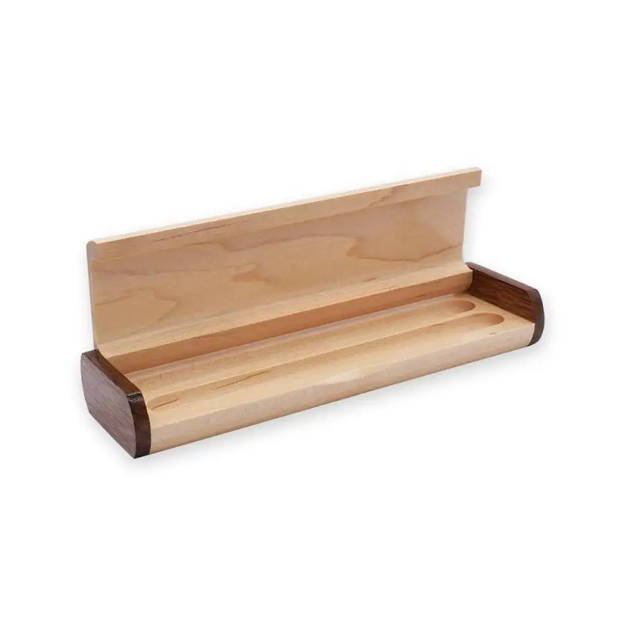 Rosewood / Maple Pen Box - Double - Boxes / Pouches - Fast shipping