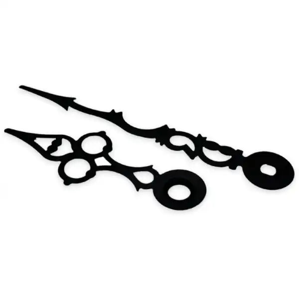 Serpentine Clock Hands - Black / 70mm - Sold in a single pair. Shorter hand indicates the hour and longer minutes.
