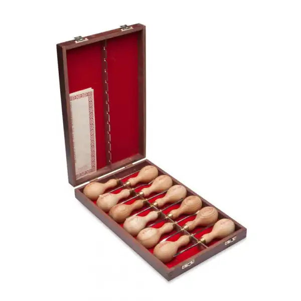 Set of 12 Micro Woodcarving Tools - Robert Sorby (512) - Wood Carving The full range is available in a polished wooden