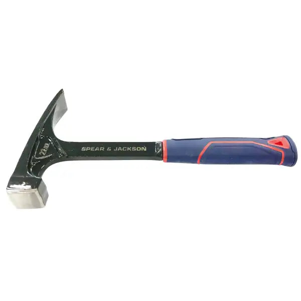 Solid Steel 22 oz Brick Hammer - Spear & Jackson - hammer Hammers are designed with one flat, square, face and a long