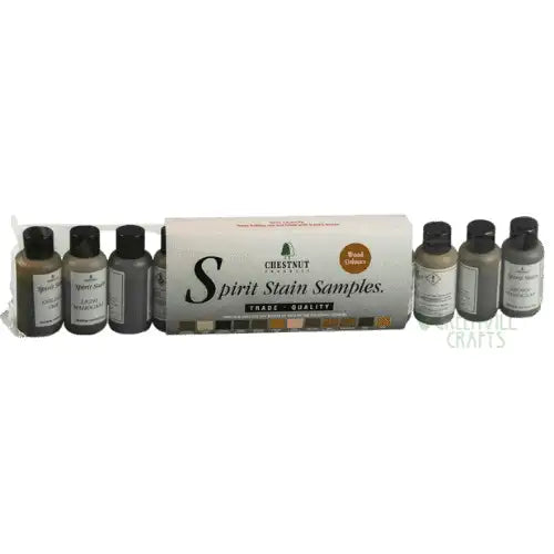 Spirit Stain Kit (Wood Colours) - Chestnut Products - Wood Stains & Colours The ideal way to try out Chestnut Colour