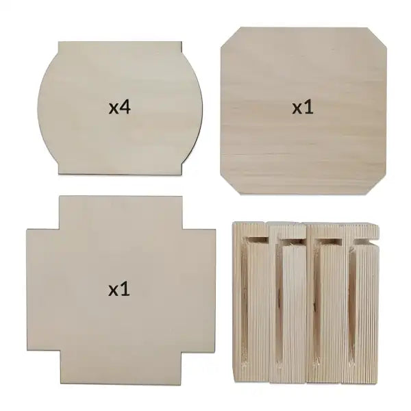Square Flat Pack Wooden Box - Pyrography Project