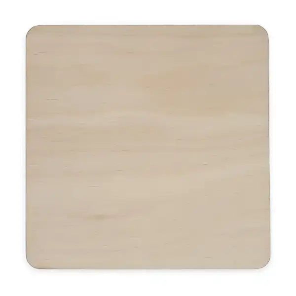 Square Pyrography Wooden Blanks - 3mm thickness square Poplar wood blanks in a number of sizes for burning / A single