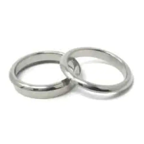 Titanium Bevelled ring core blank with screw 6mm (3mm groove) - Ring Cores - Fast shipping