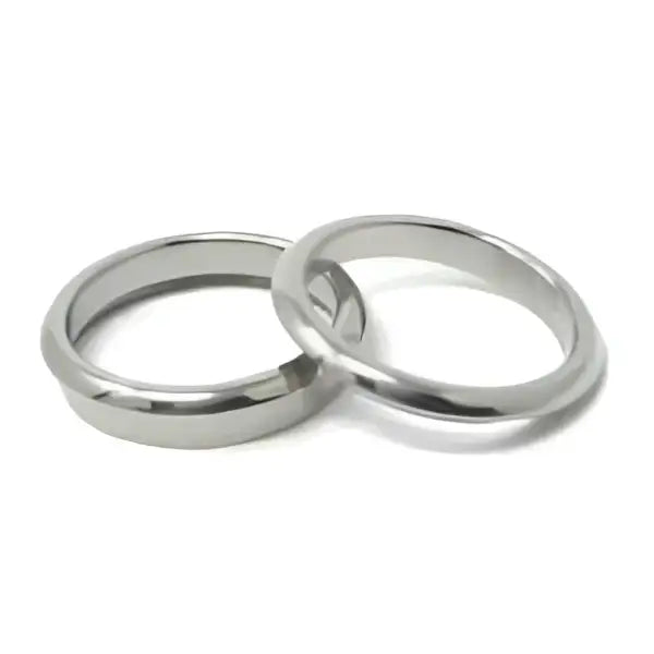Titanium Bevelled ring core blank with screw 6mm (3mm groove) - Ring Cores - Fast shipping