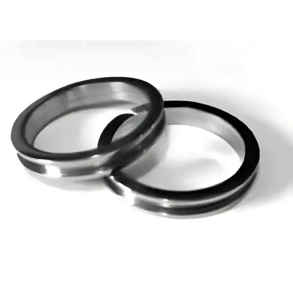 Titanium ring core with screw fit & flat edges 4mm (2mm groove) - Ring Cores width 2mm insert groove GR2 Flat 2 piece