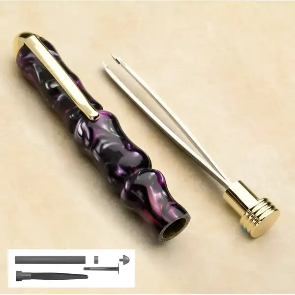 Tweezer Kit in Gold colour - Project Here is a fun and functional tweezer project that removes hair, shapes brows ideal