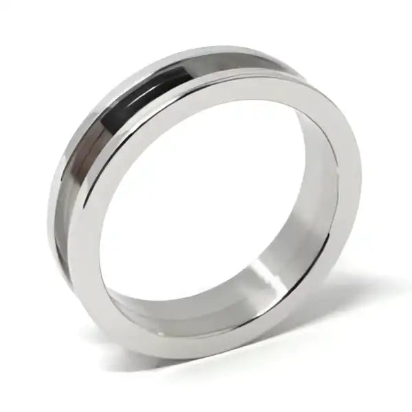 Two piece 6mm Stainless Steel Ring Core & Screw Fit - Cores 2 Comfort Quality Band with a width and fitment Flat edges