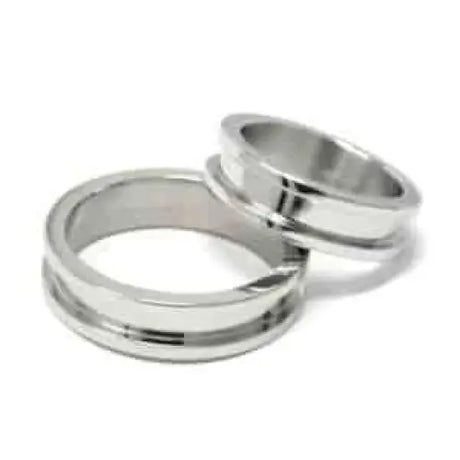 Two piece 6mm Stainless Steel Ring Core & Screw Fit - Cores - Fast shipping