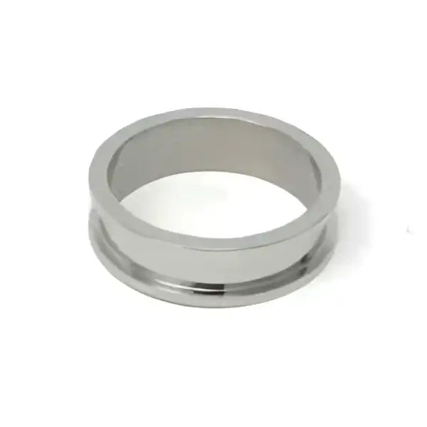 Two piece 8mm Stainless Steel Ring Core & Screw Fit - Cores Quality Band with a width and fitment Flat edges / Rims