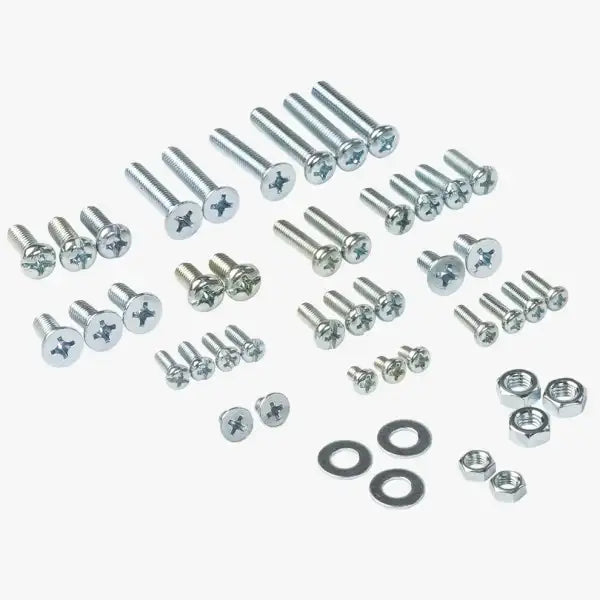 UJK Fixing Kit For Routers & Jigs - MFT Parf Guide System Contents of 4 x M4 10mm pan head 12mm M5 15mm 2 20mm M6 3