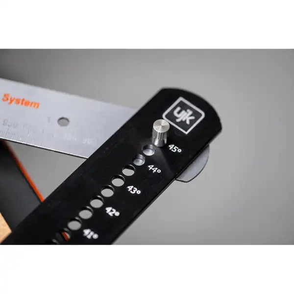 UJK Parf Protractor - MFT & Guide System Use seamlessly with the MKII Create 20mm dog holes and cuts at angles
