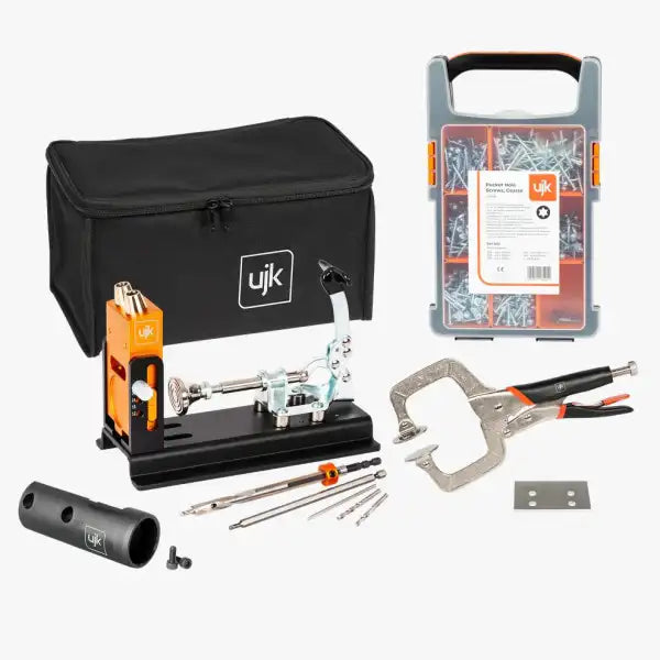 UJK Pocket Hole Jig Mk II Kit - Joinery Redesigned bushes for compatibility with the Drill Bushes manufactured
