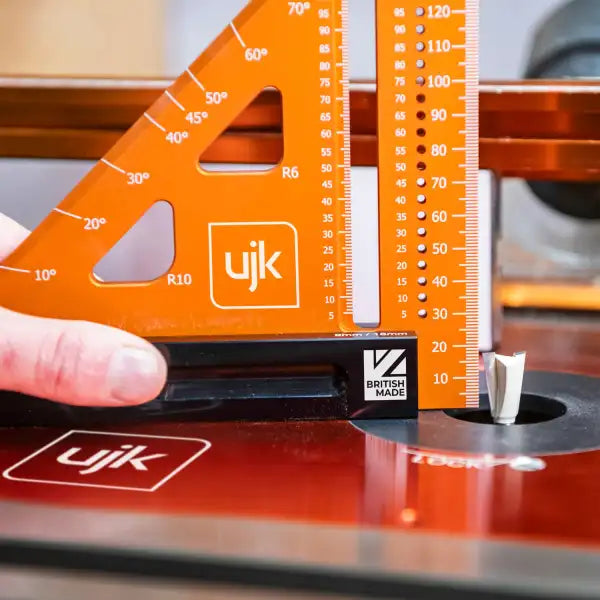 UJK Professional Woodworker’s Marking Square 150mm - & Measuring grade woodworkers square British made, CNC-machined