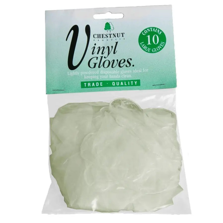 Vinyl Gloves - 10 Pack - Chestnut Products - ppe - Fast shipping