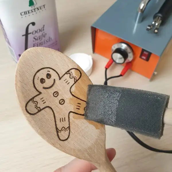 Wooden Beech Spoon - Pyrography Project - High-quality beech wooden spoon. Decorate and personalise a spoon to create