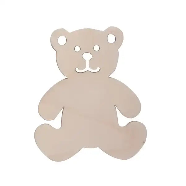 Wooden Teddy Bear - Pyrography Project - pyrography blank perfect for the kids! Comes complete with a face and cut