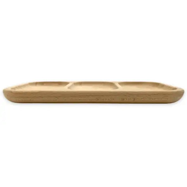 Wooden Tray with Compartments - Pyrography This wooden tray made from Beech wood three compartments can be used
