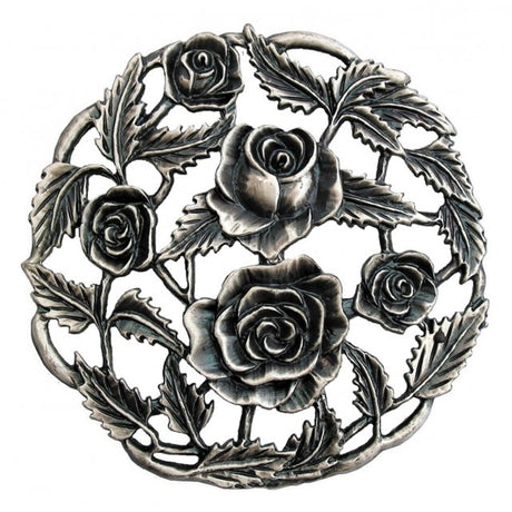 Roses - Decorative Pewter Lid Craft Supplies