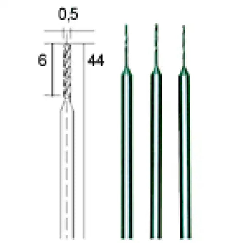 0.5mm HSS DRILL BITS (PK 3) - These high-speed steel (HSS) are built for the finest precision drilling work, ideal